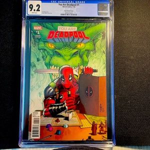 Deadpool #1 Marvel Comics CGC Graded 9.2 variant cover
